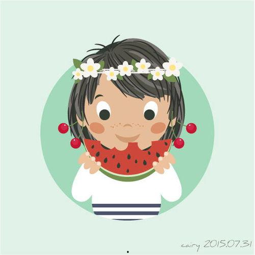 小女孩吃瓜画画视频大全,小女孩吃瓜画画视频集锦